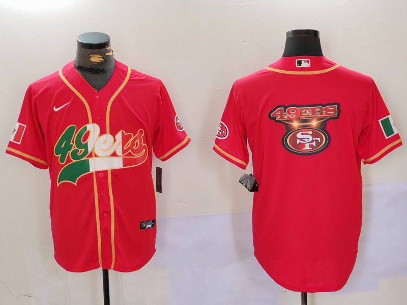 Men San Francisco 49ers Blank Red Second generation Mexican Joint Name 2024 Nike Limited NFL Jersey style 9->san francisco 49ers->NFL Jersey